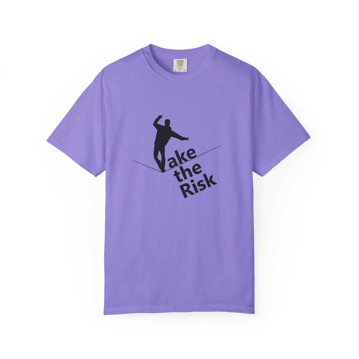 Take the Risk T-Shirt — Tightrope Silhouette Motivational Tee