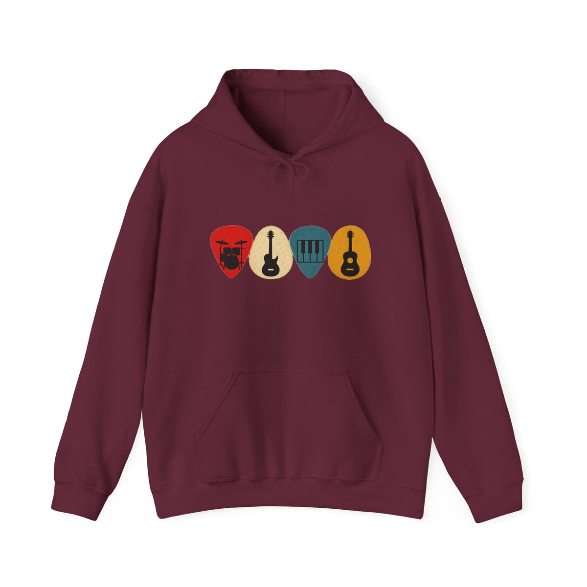 Guitar Picks Graphic Hoodie