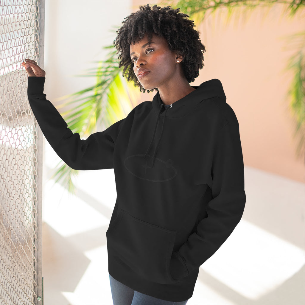 Minimal Orbit Hoodie — Simple Space Graphic Pullover