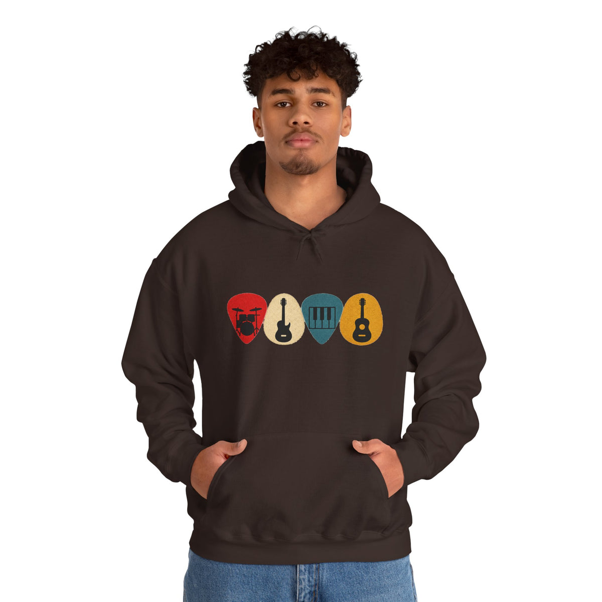 Guitar Picks Graphic Hoodie