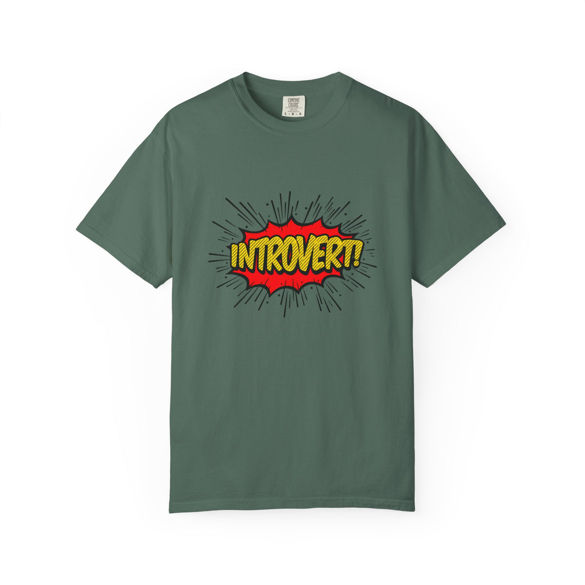 Introvert Comic Pop T-Shirt — Graphic "INTROVERT!" Tee