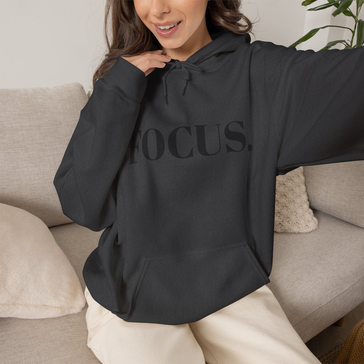 FOCUS. Hoodie — Minimal Motivational Pullover