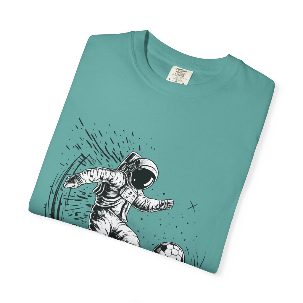 Astronaut Soccer T-Shirt — Space Football Graphic Tee