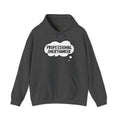 Professional Overthinker Hoodie - Funny Thought Bubble Sweatshirt for Overthinkers