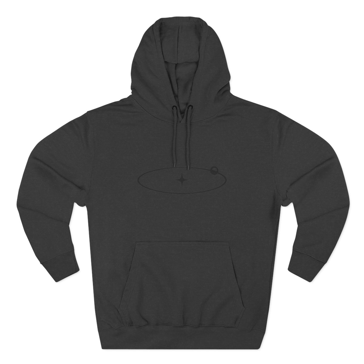 Minimal Orbit Hoodie — Simple Space Graphic Pullover