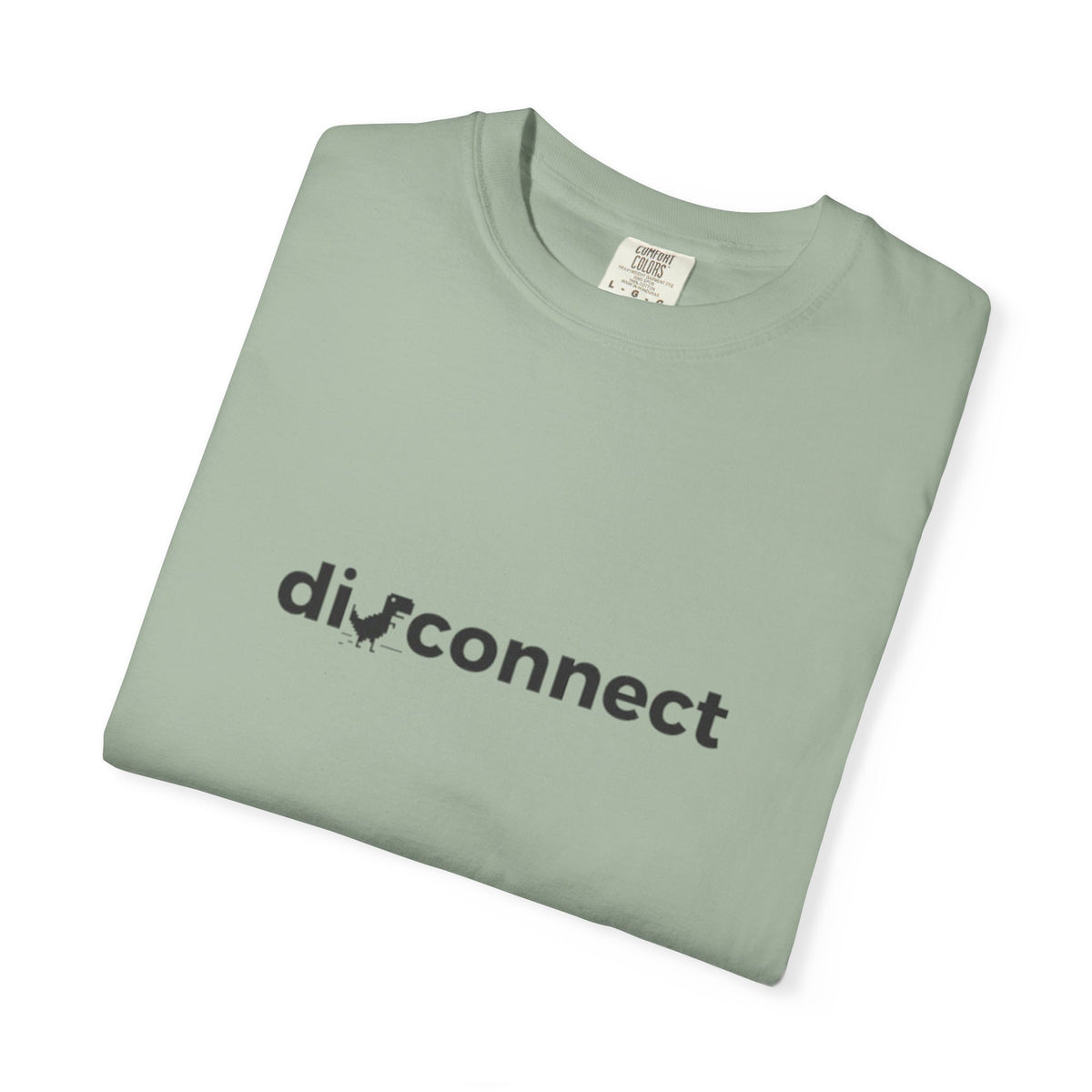 Disconnect Graphic T-Shirt — Minimalist Tech Logo Tee