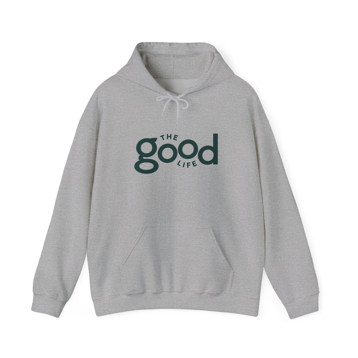 The Good Life Hoodie – Minimal Retro Logo Pullover
