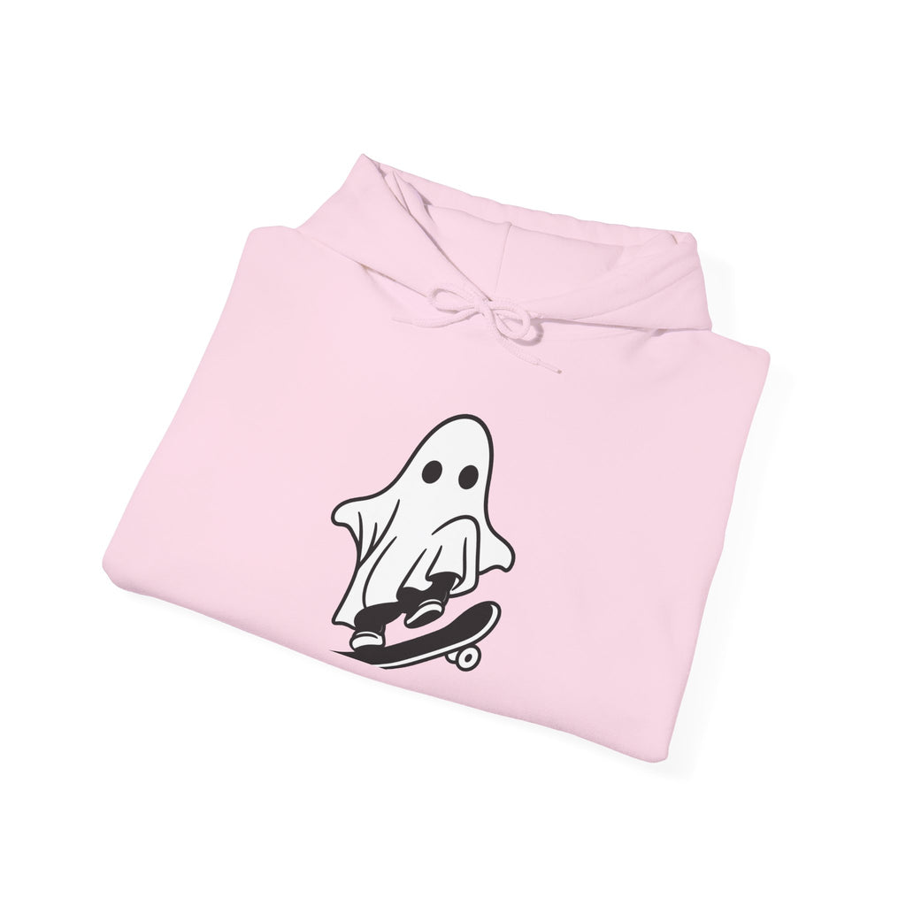 Ghost Skateboard Hoodie — Cute Skateboarding Ghost Graphic Sweatshirt