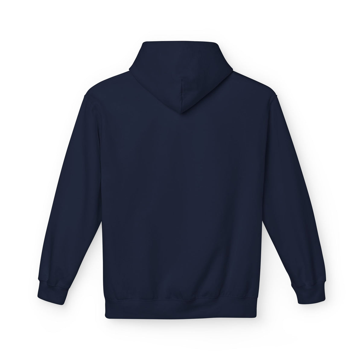 Never Typography Hoodie — Brown Casual Graphic Pullover