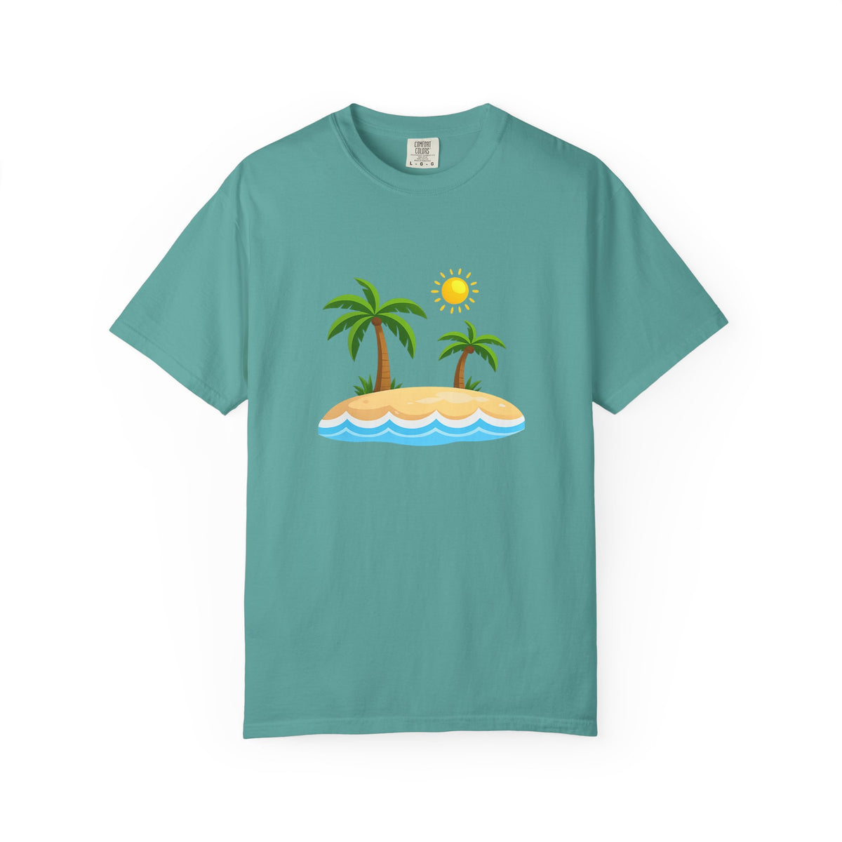 Island Paradise T-Shirt — Tropical Palm Tree Beach Graphic
