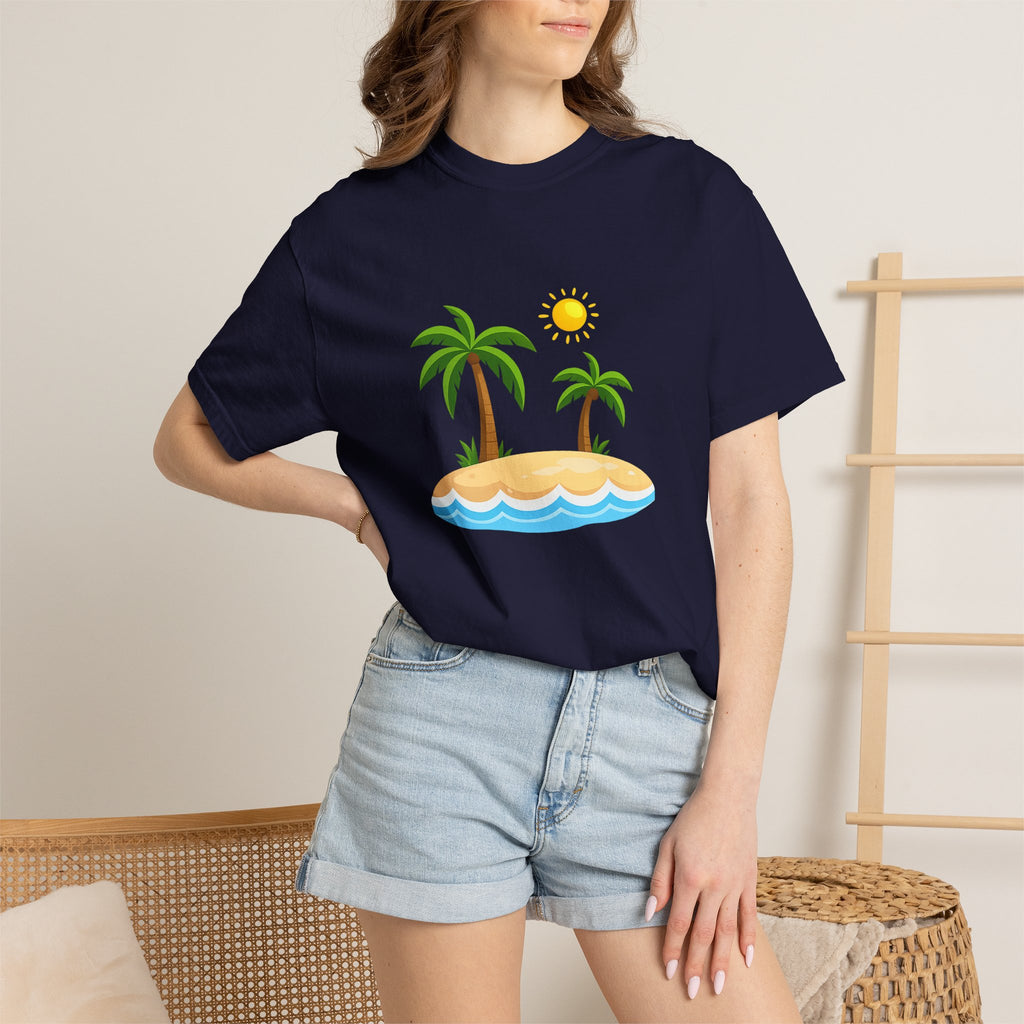 Island Paradise T-Shirt — Tropical Palm Tree Beach Graphic