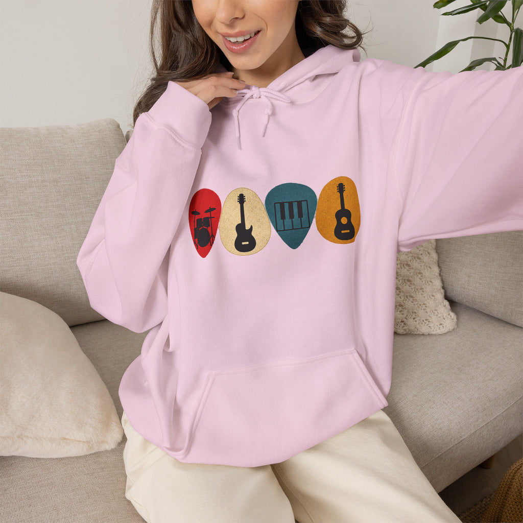 Guitar Picks Graphic Hoodie