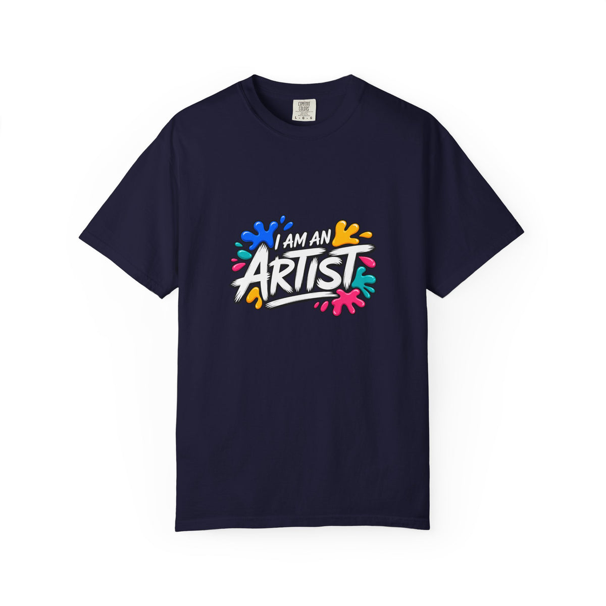 Artist T‑Shirt — "Human Artist" Colorful Paint Splash Graphic Tee