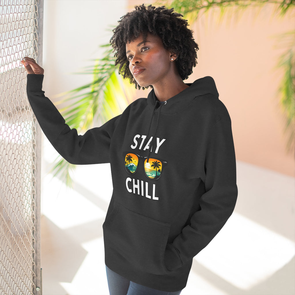 Stay Chill Sunglasses Hoodie — Casual Beach Vibe Pullover