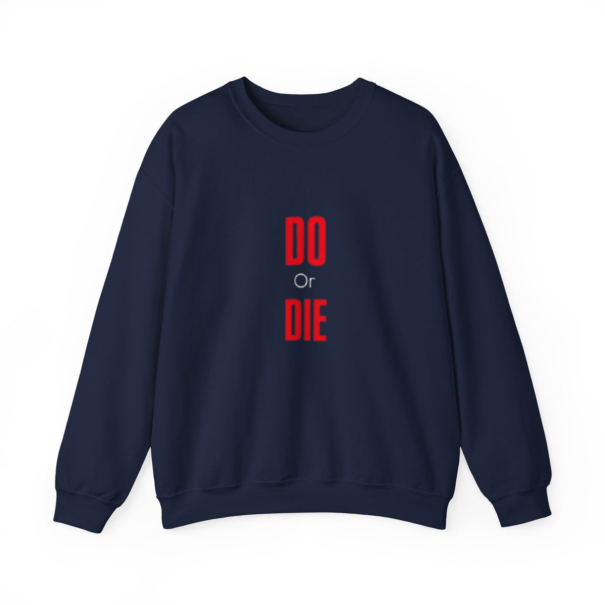 Crewneck Sweatshirt – Minimal 'DO / DIE' Red Vertical Typography