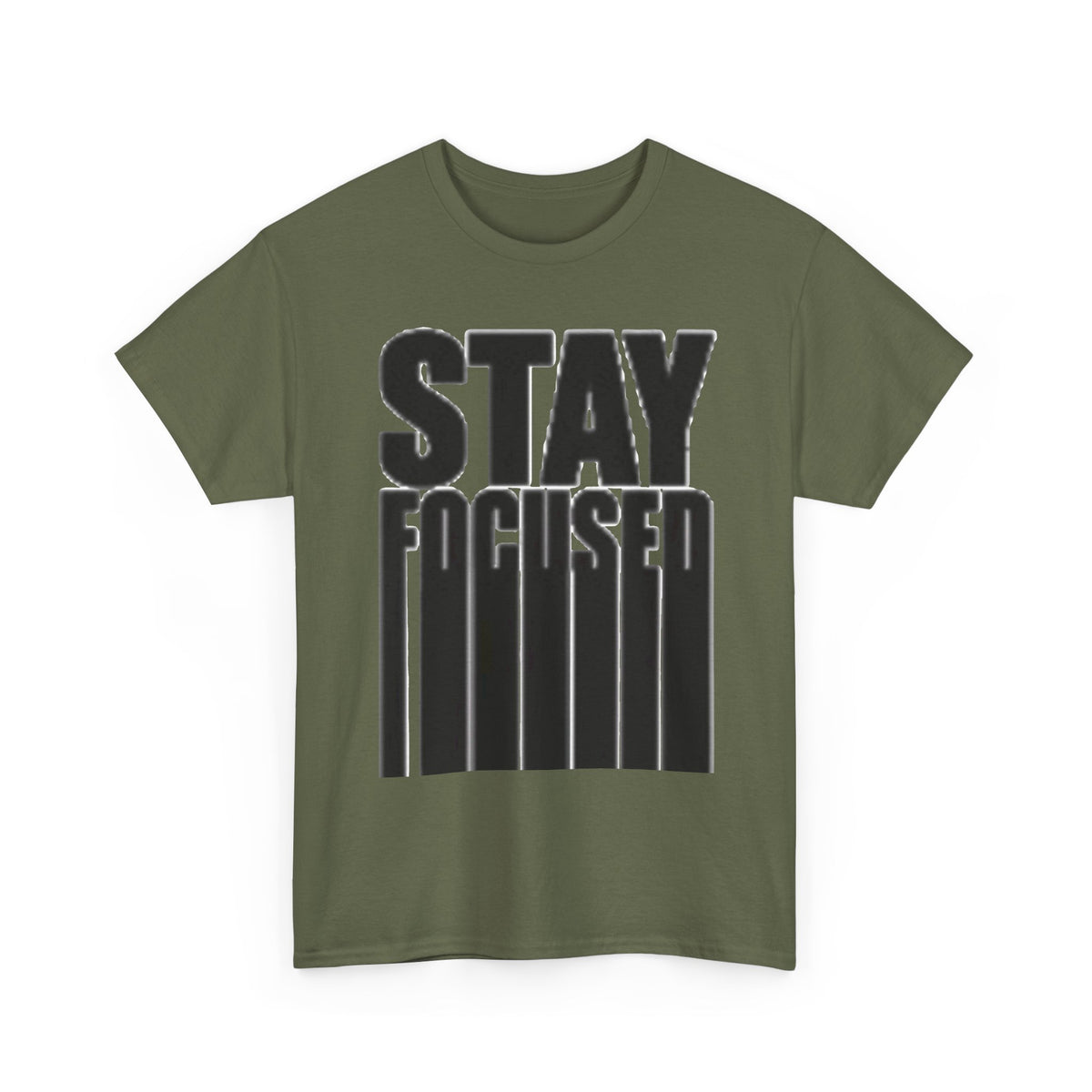 Stay Focused Tee — Motivational Graphic T‑Shirt