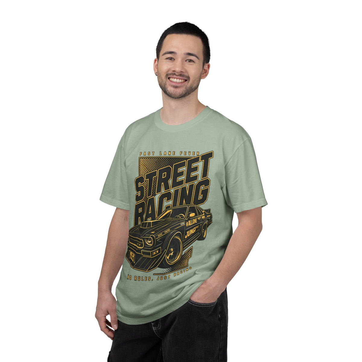 Street Racing Car T-Shirt — Retro Drift Racing Graphic Tee