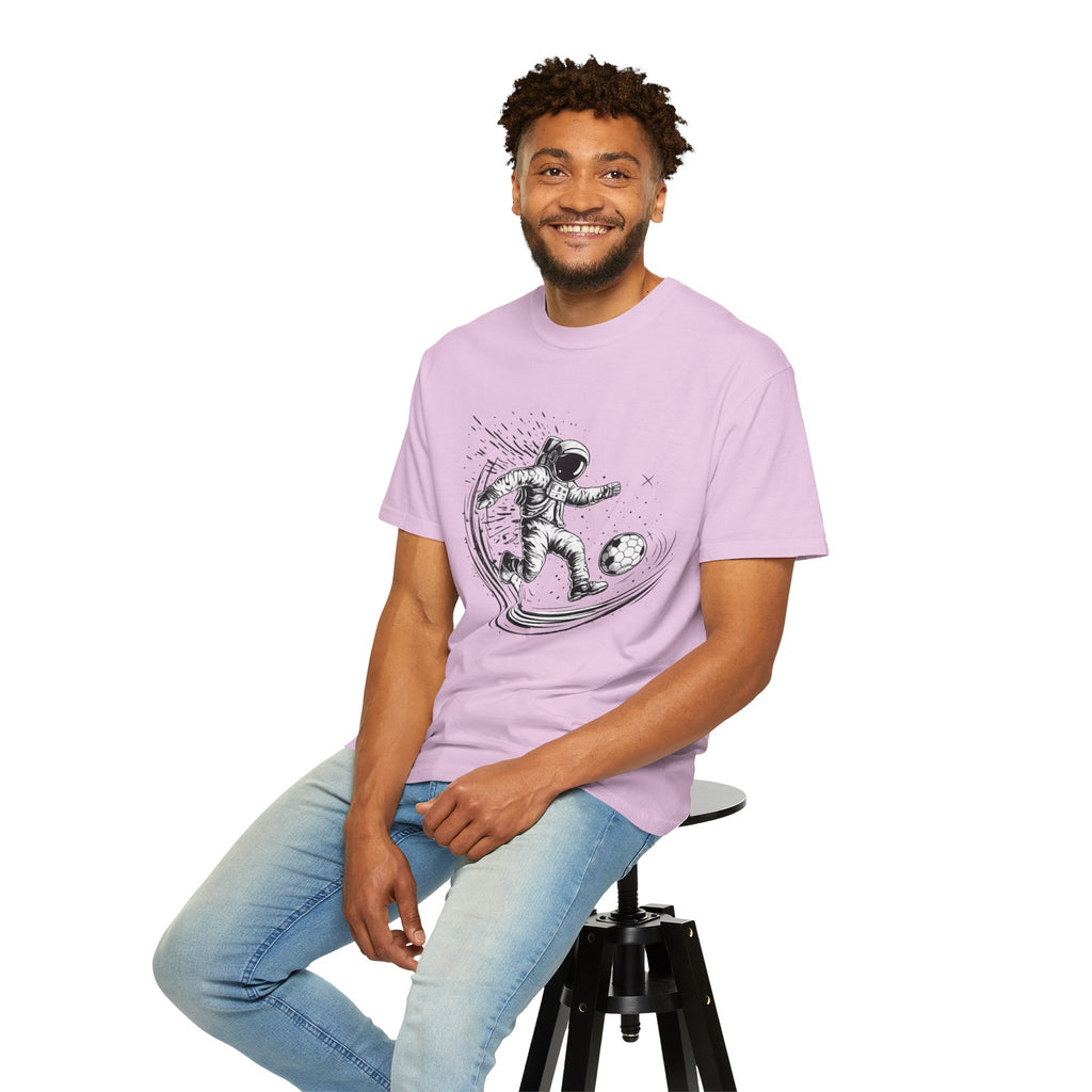 Astronaut Soccer T-Shirt — Space Football Graphic Tee