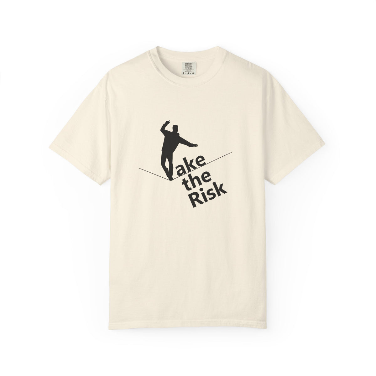 Take the Risk T-Shirt — Tightrope Silhouette Motivational Tee