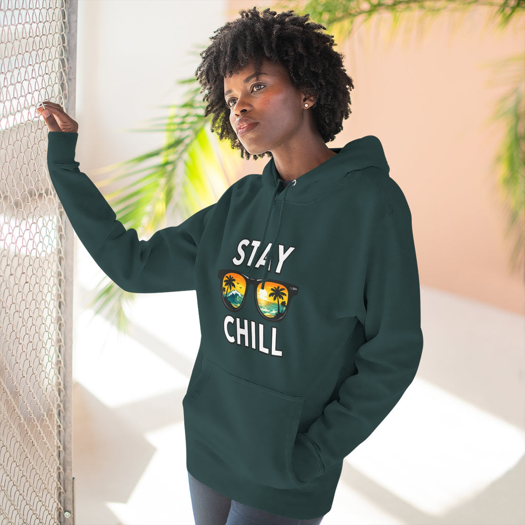 Stay Chill Sunglasses Hoodie — Casual Beach Vibe Pullover
