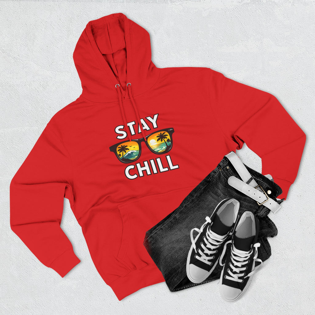 Stay Chill Sunglasses Hoodie — Casual Beach Vibe Pullover