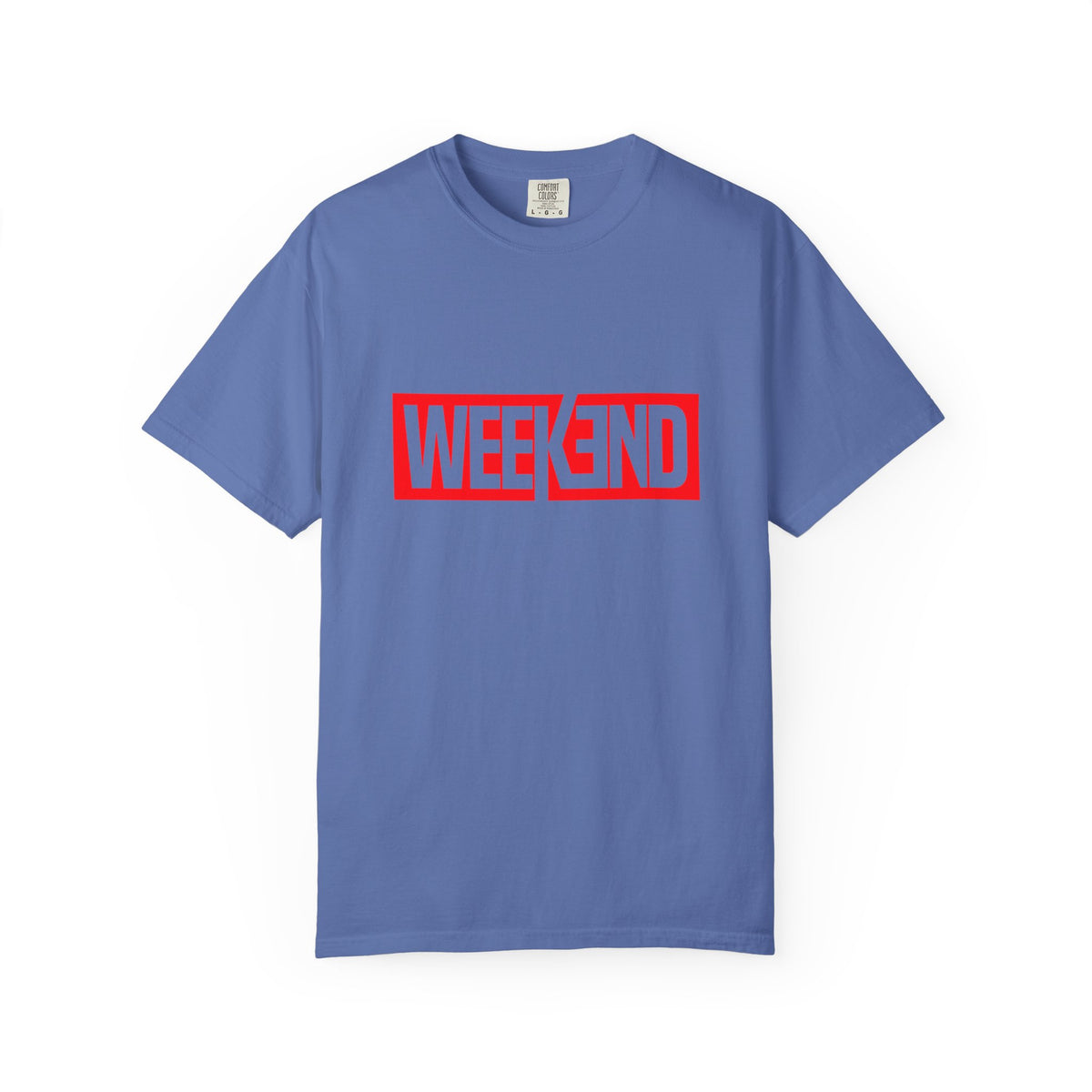 Weekend Box Logo T-Shirt — Retro Red Graphic Tee