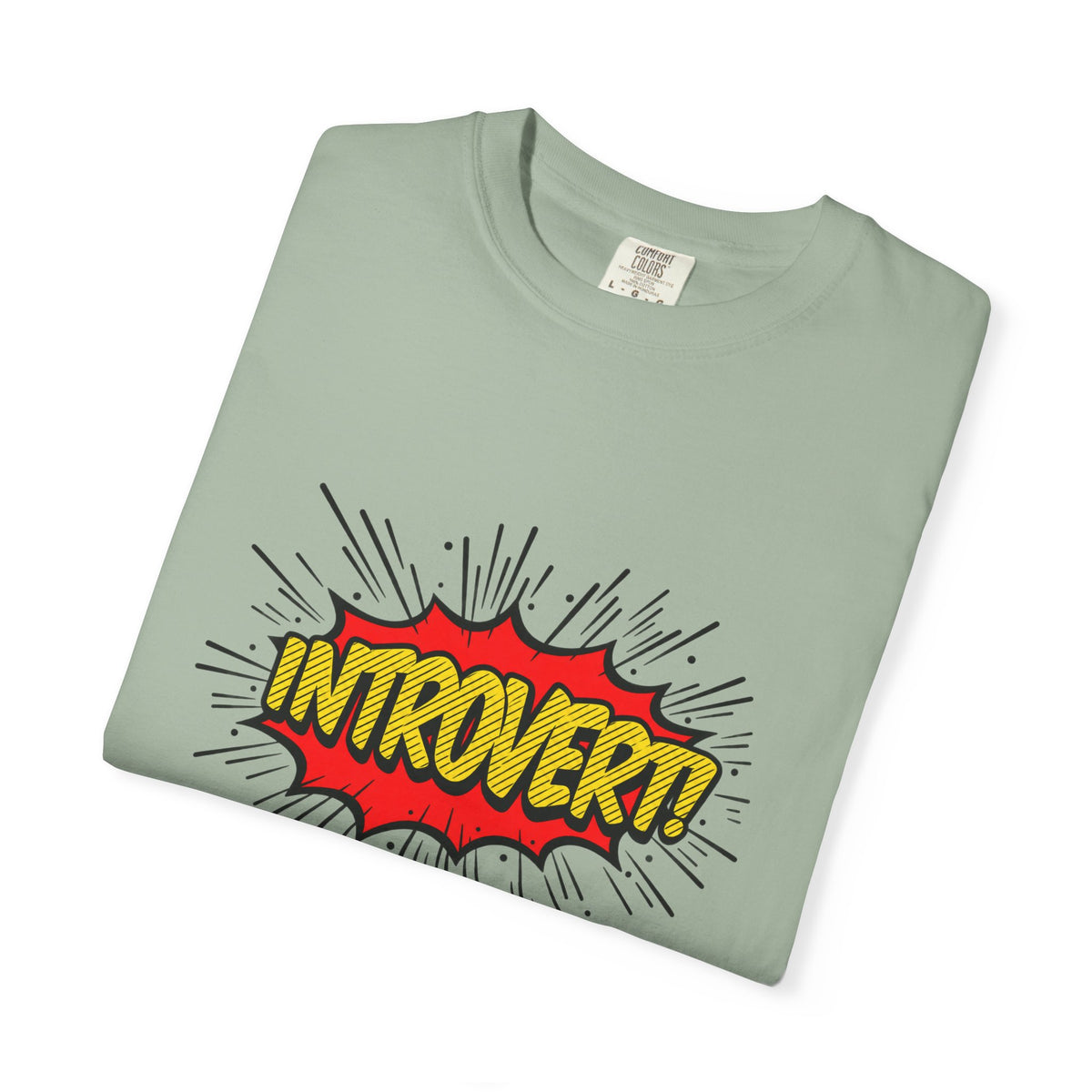 Introvert Comic Pop T-Shirt — Graphic "INTROVERT!" Tee