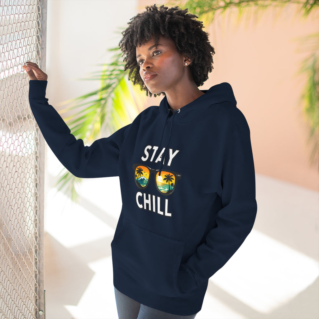 Stay Chill Sunglasses Hoodie — Casual Beach Vibe Pullover