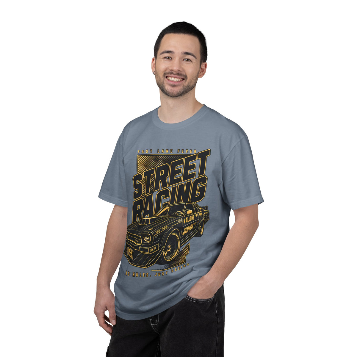 Street Racing Car T-Shirt — Retro Drift Racing Graphic Tee