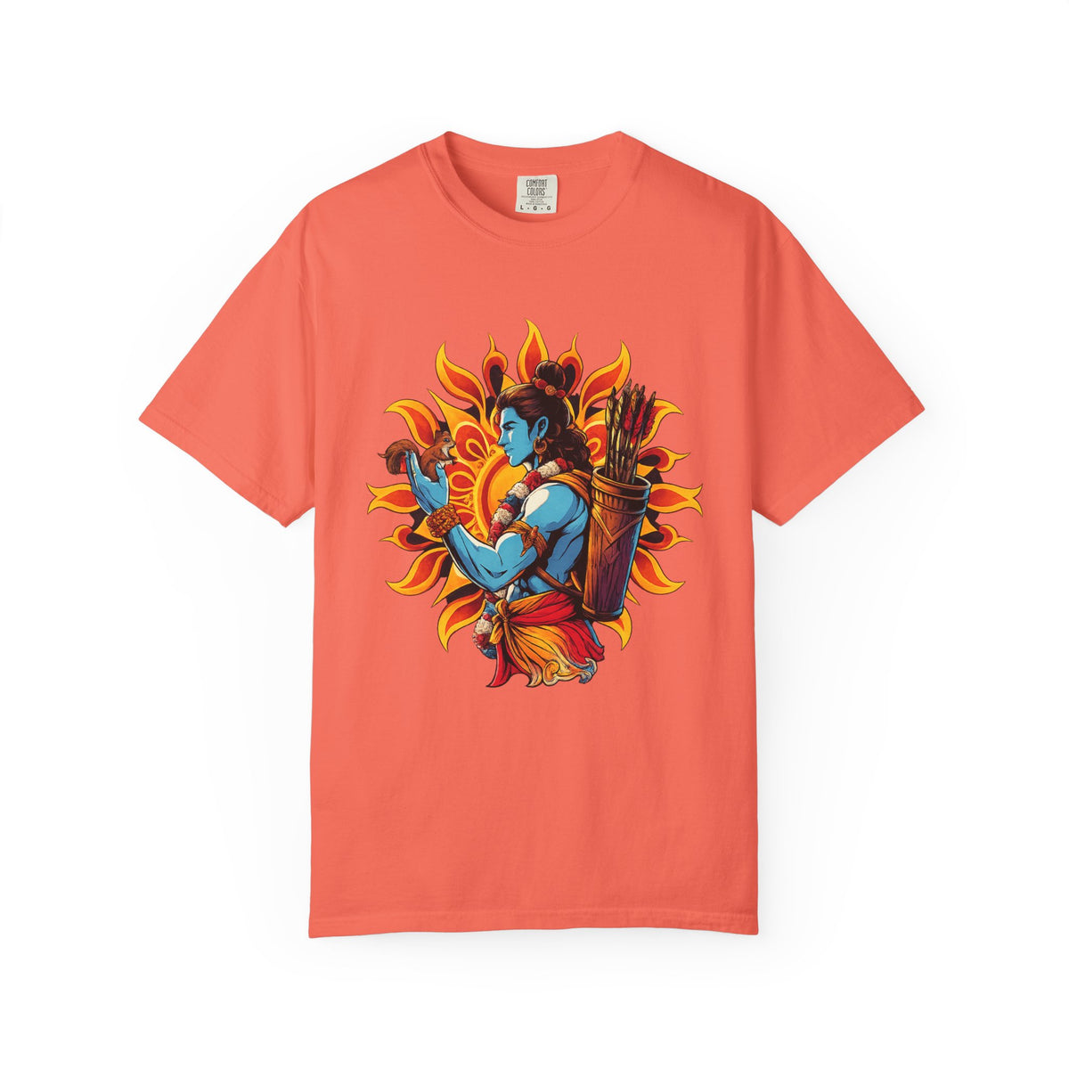 T-Shirt Ram Ji — Mythic Archer Illustration Tee (Sunburst Warrior Graphic)