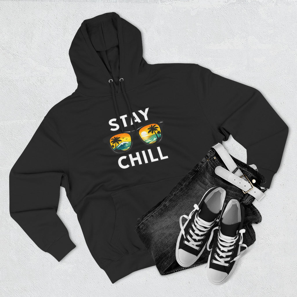 Stay Chill Sunglasses Hoodie — Casual Beach Vibe Pullover