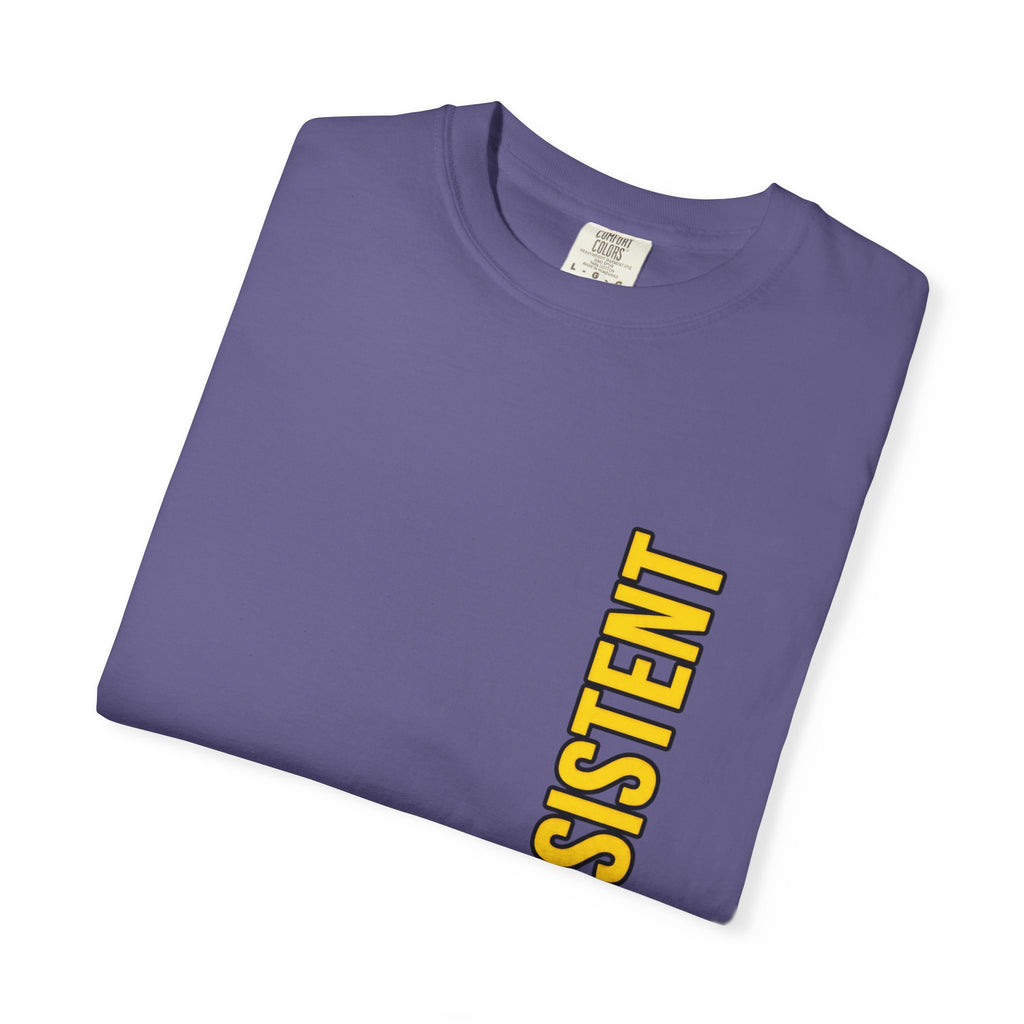 Be Consistent Vertical Graphic T-Shirt — Motivational Fitness Tee
