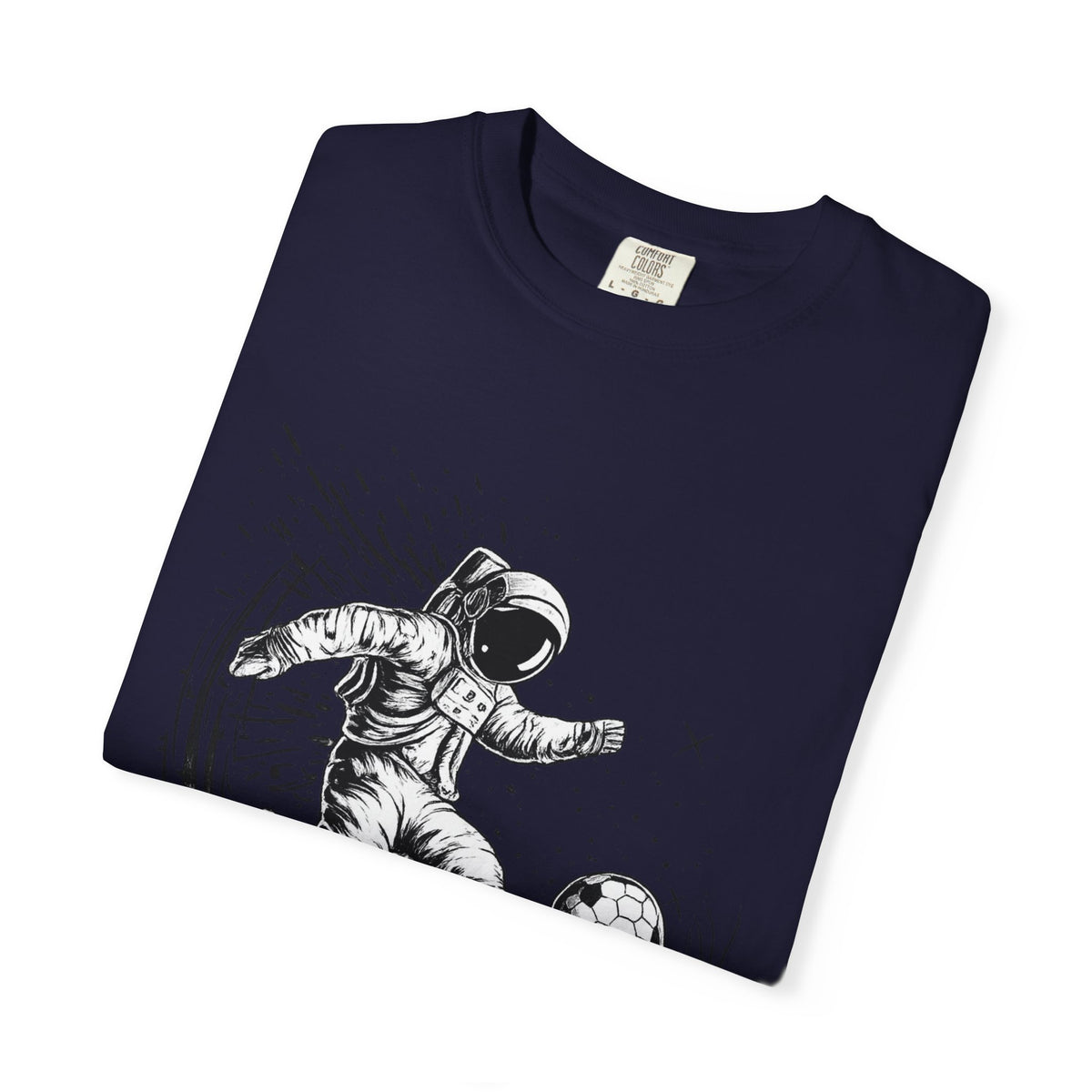 Astronaut Soccer T-Shirt — Space Football Graphic Tee
