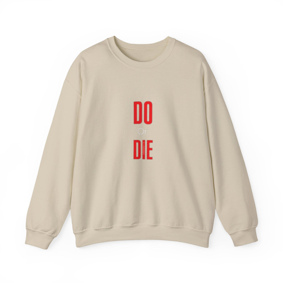 Crewneck Sweatshirt – Minimal 'DO / DIE' Red Vertical Typography