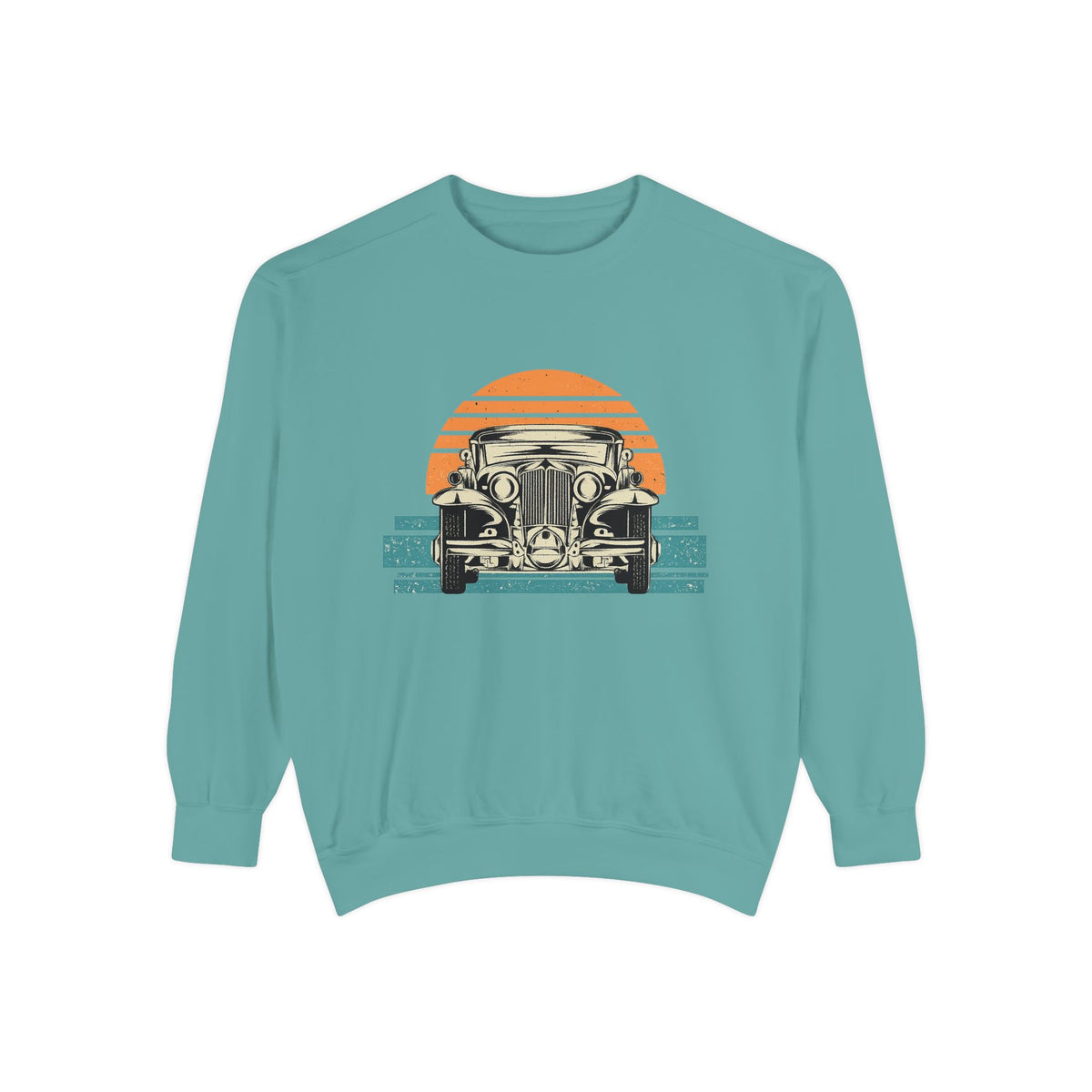 Vintage Car Sunset Sweatshirt
