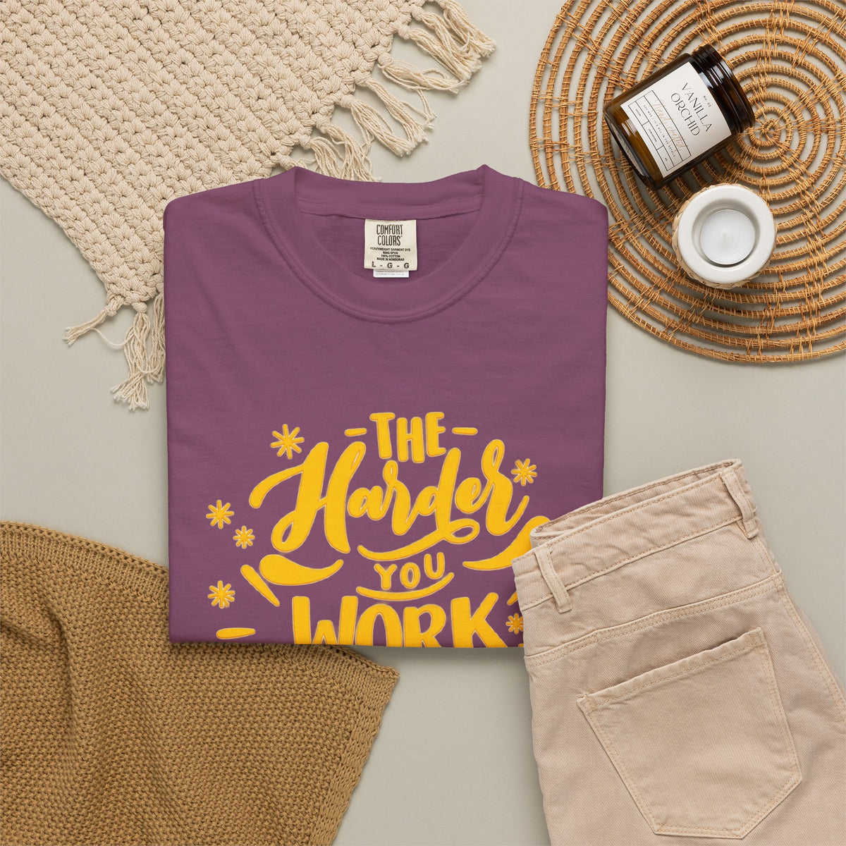 Motivational T-Shirt — "The Harder You Work The Better You Get" Graphic Tee