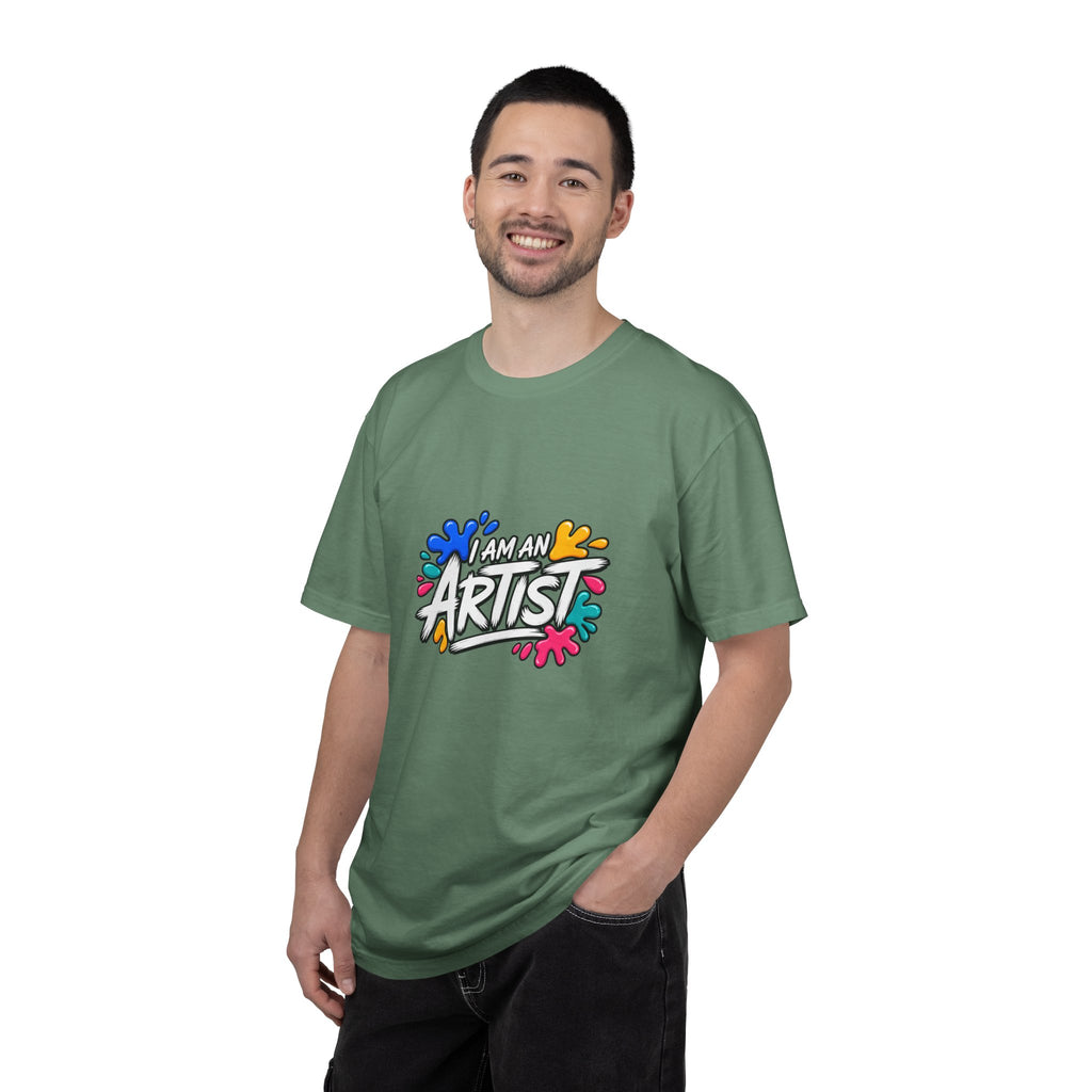 Artist T‑Shirt — "Human Artist" Colorful Paint Splash Graphic Tee