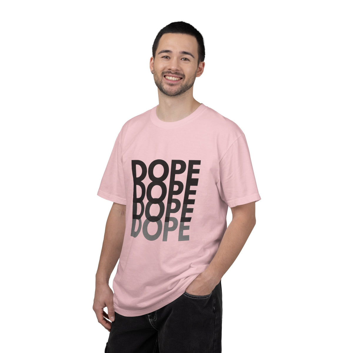 Dope Repeat Graphic T-Shirt — Retro Stacked Typography Tee