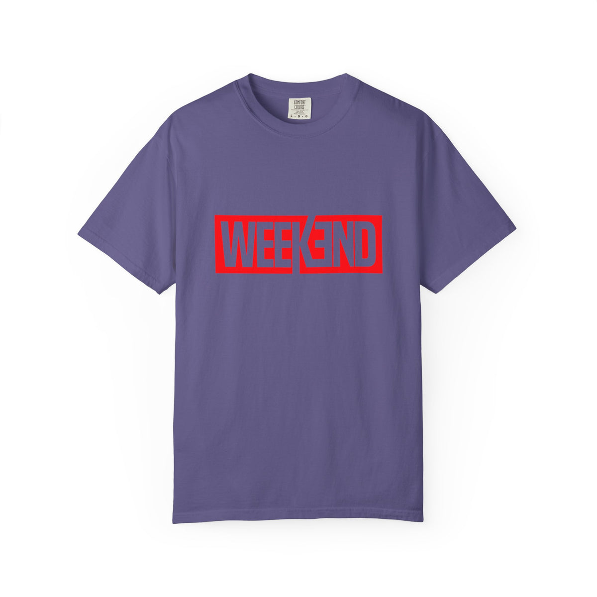Weekend Box Logo T-Shirt — Retro Red Graphic Tee