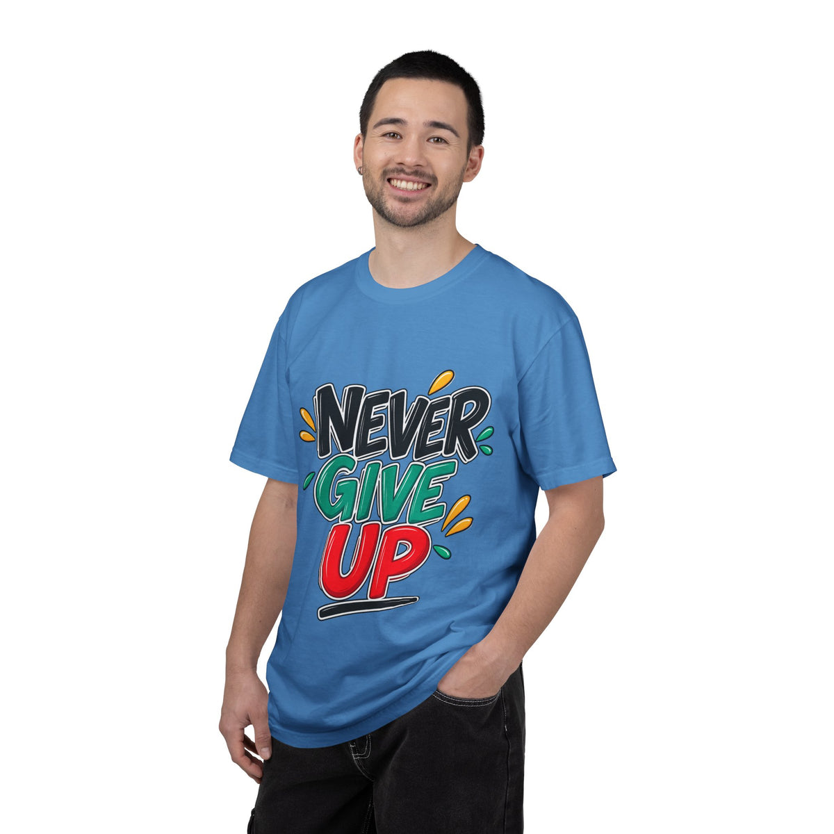 Never Give Up T-Shirt — Motivational Graphic Tee