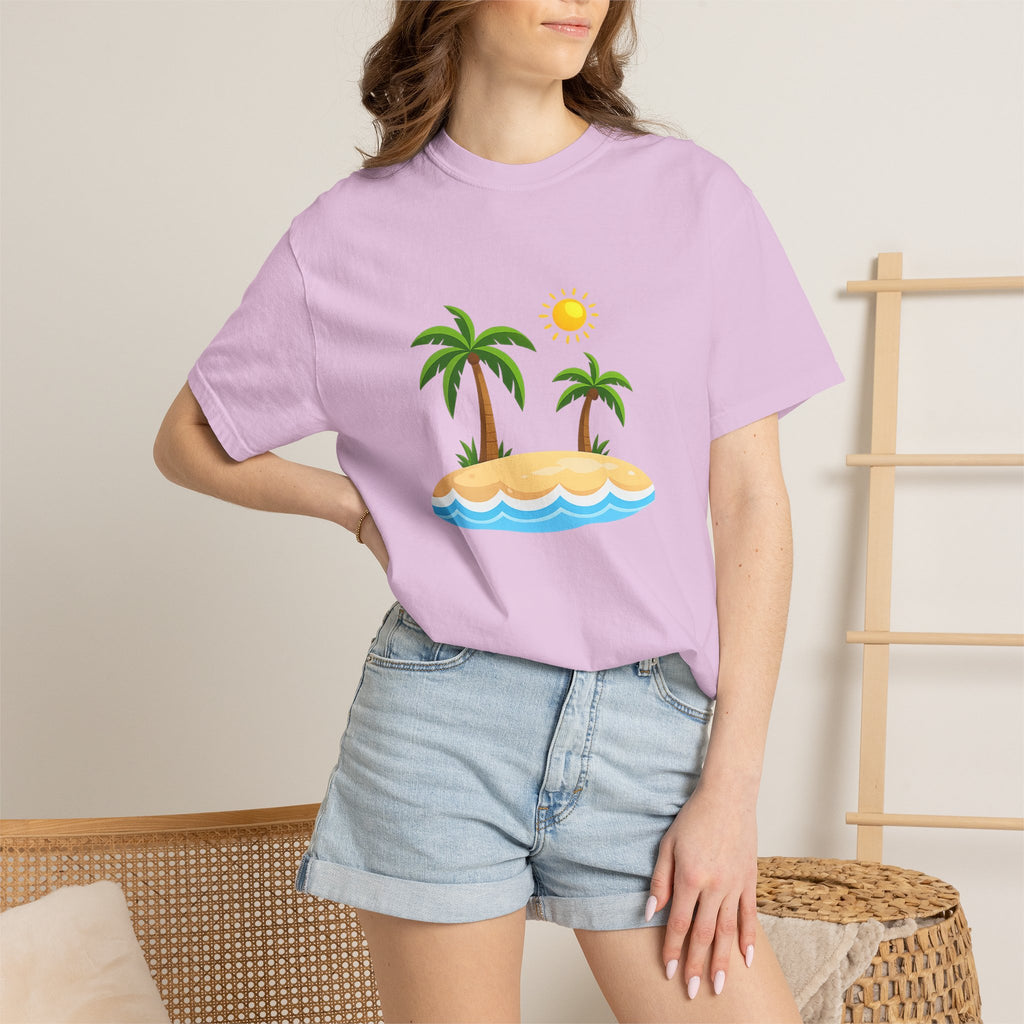 Island Paradise T-Shirt — Tropical Palm Tree Beach Graphic