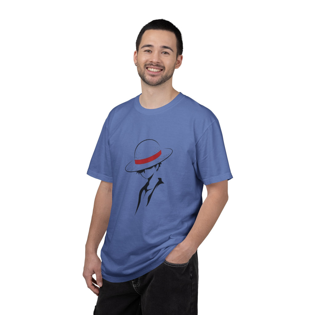 Minimal Straw Hat Silhouette T-Shirt