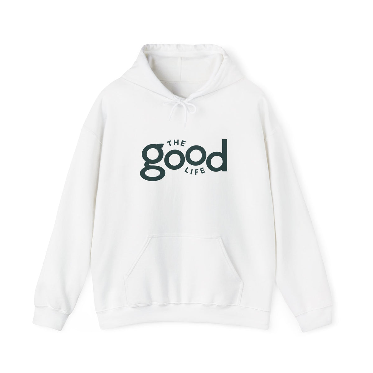 The Good Life Hoodie – Minimal Retro Logo Pullover