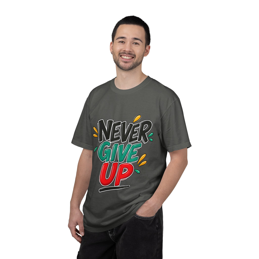 Never Give Up T-Shirt — Motivational Graphic Tee