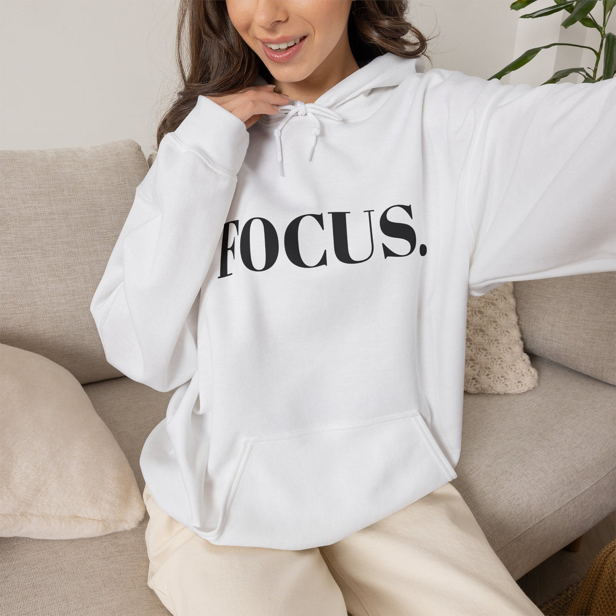 FOCUS. Hoodie — Minimal Motivational Pullover