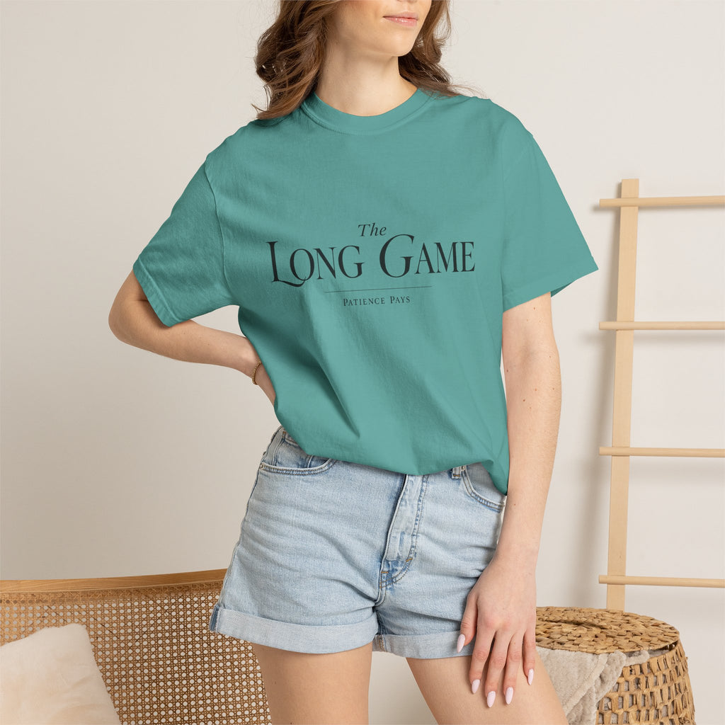 The Long Game T-Shirt — Minimalist Script Tee