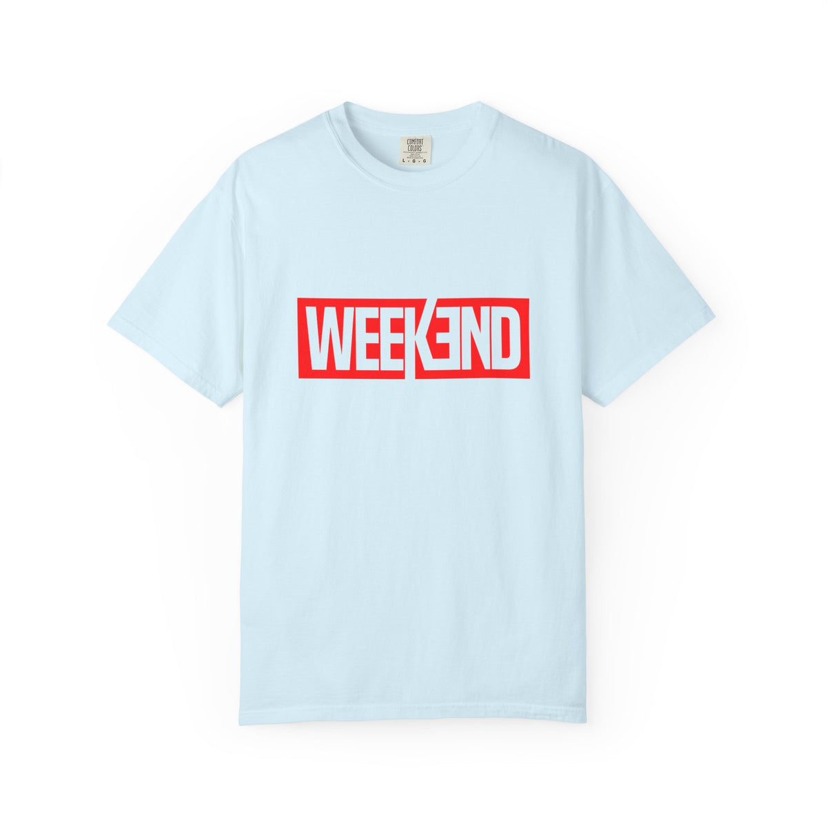 Weekend Box Logo T-Shirt — Retro Red Graphic Tee