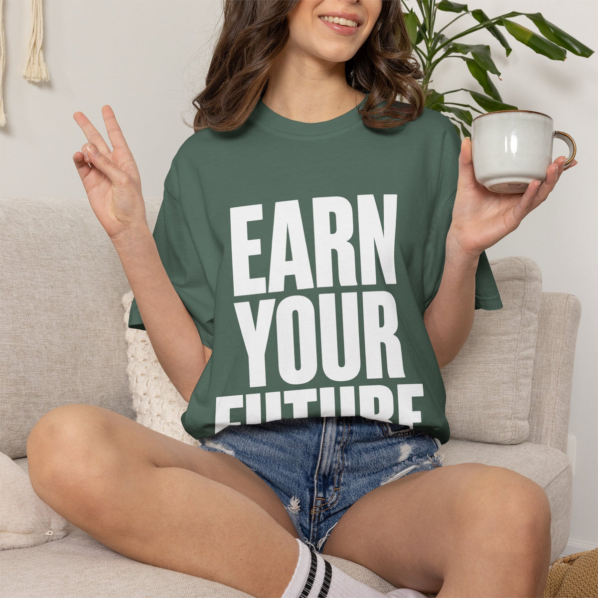 Earn Your Future T-Shirt — Motivational Graphic Tee for Goal-Getters