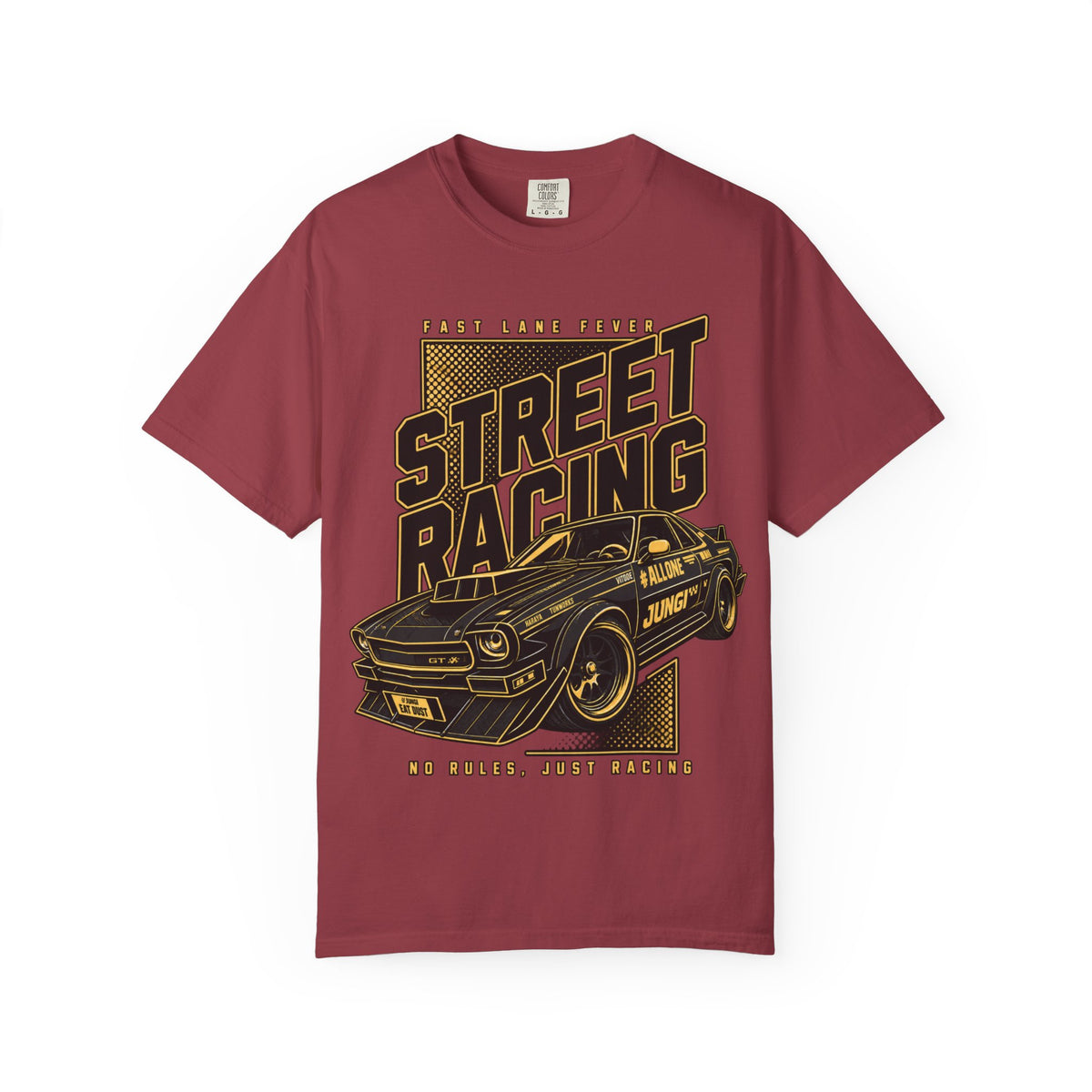 Street Racing Car T-Shirt — Retro Drift Racing Graphic Tee