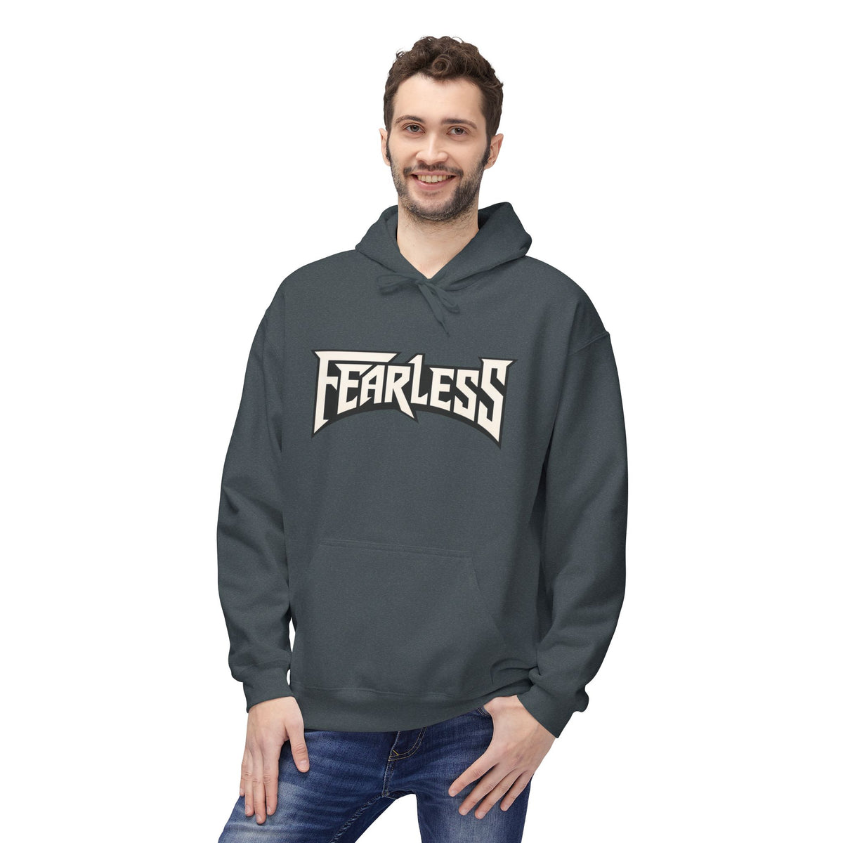 Fearless Graphic Hoodie — Bold Retro Logo Pullover